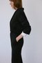 Double-Breasted Lined Short Cut Black Jacket - 7