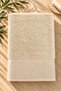 Jakar Bordered Bamboo Bath & Body Towel Beige 70 X 140