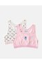 Senior Girls Pink And White Stitch Print Bra Set (Pack of 2)