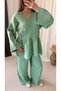 Front-Tie Trouser Suit - 1905 - Green