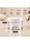 20 ml Transparent Acrylic Cream Jar with White Lid Cosmetic Jar Set of 6 - 2