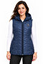 Women's Hooded Quilted Zipper Vest - 5