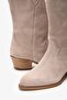 Romy Beige Suede Leather Women's Western Boots - 4