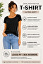 Women's Premium Cotton Basic T-Shirt Oval Neck Short Sleeve Loose Fit / Relaxed Fit - 3