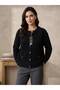 Women's Winter Beaded Wool and Acrylic Cardigan
