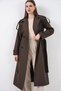 Long trench coat coffee - 2