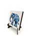 Elephant Printed Wooden Tabletop 10X10 1G-Motiflifil1