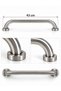 43 cm Stainless Steel Door Pull Handle – Durable Metal Door Handle with Inox Appearance - 2