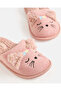 Women Pale Pink Cat Flat Mules - 3