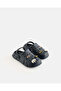 Boys Navy Clogs with Rubber Patch - 2