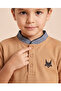 Boys Brown Graphic Polo Shirt - 3