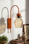 Petal Honey Glass Orange Body Sconce Wall Lamp Modern Hotel Cafe Vintage Living Room Bedroom Staircase Retro - 6