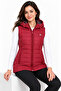 Women's Hooded Quilted Zipper Vest - 4