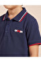Boys Navy Printed Polo T-Shirt - 3