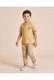 Boys Beige Embroidered Polo Shirt - 2