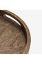 Decorative Display Tray Goldengo 32Xh4Cm Brown -Mango Wood Material - 3