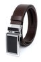2-Pack Genuine Leather Automatic Buckle Men's Belt with No-Hole Rail - 4