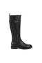 Zrne-C02 Premium Black Long Zipper Boots - 2