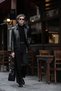 Straight Slim Fit Shirt Collar Zipper Faux Leather Men's Coat Black - 39677.26K