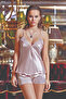 6-Piece Plus Size Women's Lace Satin Nightgown Robe Set |   Pajama Shorts Set 6-Piece Dowry Set Bridal Set