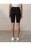 Women Black Biker Shorts - 4