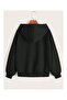 Unisex Zippered Hooded Oversized Sweatshirt - 2