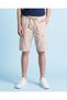Senior Boys Beige Cargo Shorts - One Pocket