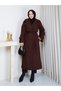 Lined Long Cashmere Coat Rc3188 - 5