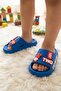 5611 Saks Blue Emoji Daily Beach Pool Children's Slippers - 2