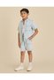Boys Light Wash Denim Pull-On Shorts - 2