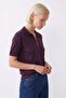 Ring Zipper Short Sleeve Knitwear Blouse Murdum - 2
