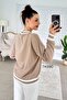 V-Neck Collar Striped Knitwear Blouse 7K090 - 4