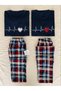 Men's Heartbeat Plaid Christmas Pajamas (Men's of the Couple Pajamas)