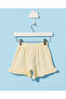 Infant Girls Yellow Belle Print Shorts - 4