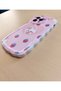 IPHONE 14 PRO MAX غطاء أبيض/وردي بنمط أرنب - 2