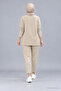 Women's Two-Thread Viscose Two-Thread Fabric Double Suit with Arma Detail - 5