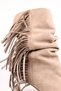 Suede Tasseled Cowboy Western Cowboy Women's Thin-Heeled Boots - 4