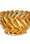 Swirl Glass Bowl Amber Gold - 8cm - 2