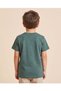 Boys Olive Printed T-Shirt - 4