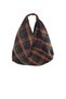 Hande Dizayn Valentine's Mother's Day Scottish Gingham Navy Green Shoulder Bag - 2