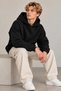 Men's Oversize Hooded Kangaroo Pocket 3 Thread Sweatshirt Hoodie - 2