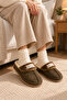 Women's Patterned Plush Non-Slip Lightweight Sole Furry Slippers Dowry Bundle House Slippers - 3