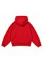 Boy's Oversize Hoodie Car Bear Printed Red – Hooded, with Pockets, 3 Thread Fleece - 7