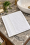4-Piece Premium Microcotton 100% Cotton 30X50 cm Bordered Hand, Foot and Kitchen Towel Set - 2