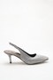 Platinum Silvery 6.5 cm Heeled Women's Shoes - 3