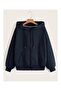 Unisex Zippered Hooded Oversized Sweatshirt