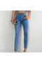 Women's Blue High Waist Stretchy Skinny Fit Ankle Length Jean Denim Pants - 5