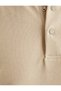Polo Collar T-Shirt Slim Fit Snap Button Detail Short Sleeve Cotton - 6