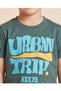 Boys Olive Printed T-Shirt - 3