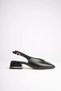 Women's daily black 4 cm thick heeled shoe tr05ms01a - 2